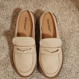 Pierre Dumas Cream Loafers